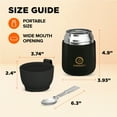 thumbnail image 5 of ENERGIFY Vacuum Insulated Thermos Food Container, Stainless Steel, 17oz, Black Matte, 5 of 9