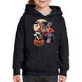thumbnail image 3 of Awkward Styles Halloween Hoodies for Kids Vampire Morkie Hooded Youth Sweatshirt, 3 of 5
