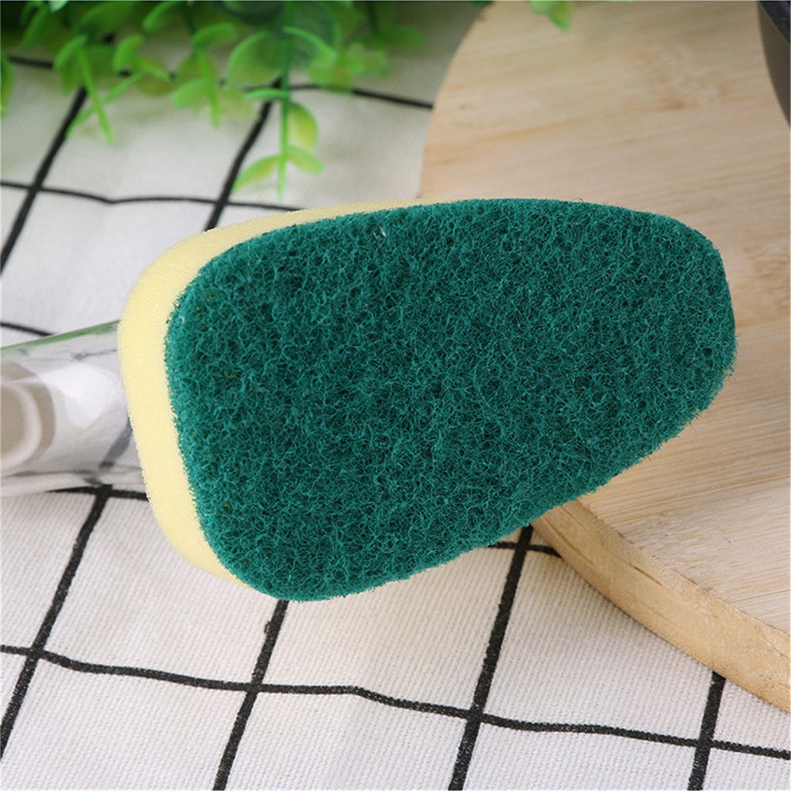 4 Packs Long Handle Detachable Pot Brush with 6 Sponge Heads Kitchen Cleaning Brush for Stainless Steel Cookware Non Stick Oil Removable Dishwashing Brush Set