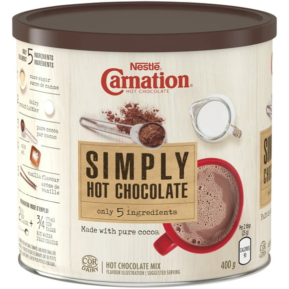 Chocolat chaud Simplement 5 NESTLÉ® CARNATION® contenant de 400 g 400 GR