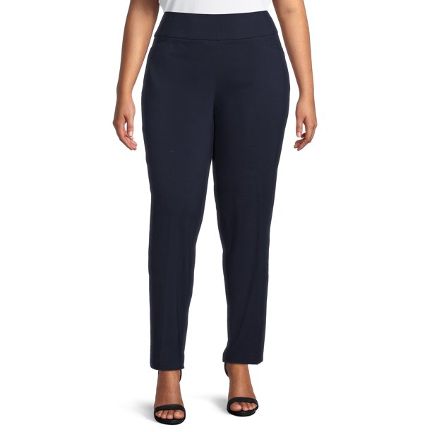 Terra & Sky Women's Plus Size Straight Millennium Pants - Walmart.com