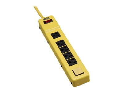 Tripp Lite Metal Power Strip – 6 Outlets, 15-Foot Cord, Right-Angle Plugs, 15A Circuit Breaker