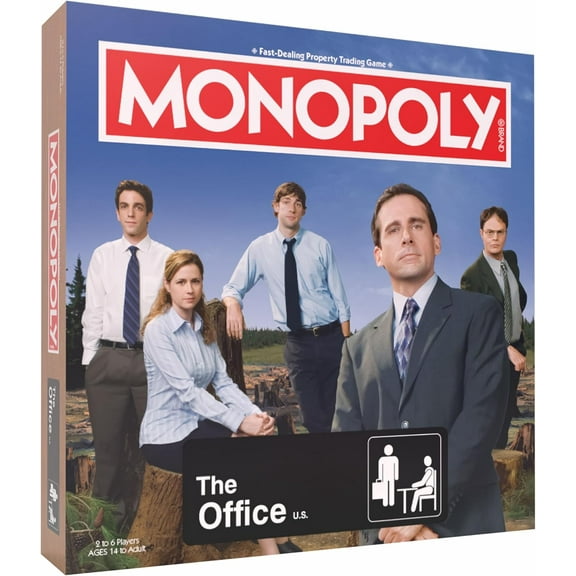 Monopoly: The Office Board Game, Featuring World's Best Boss Mug, Dundee Award, Box of Paper & More, Buy, Sell, Trade Scranton?s Locations from Reception to The Conference Room, Officially Licensed