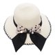 thumbnail image 1 of Sombrero de paja de verano para mujer, con circunferencia de 56-58 cm, para playa, exterior, con lazo, de ala grande, protector solar, 1 of 5
