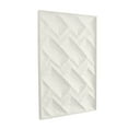 thumbnail image 6 of DecMode White Metal Dimensional Geometric Wall Decor, 6 of 9