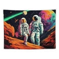 thumbnail image 5 of Shiartex  Funny Space Astronaut Alien Tapestry for Men Guys Bedroom, Cool Trippy Universe Planet Art Tapestries Wall Hanging College Dorm Boys Room Decor  40x30inch, 5 of 6