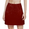 thumbnail image 6 of HOMADLES Girls Tennis Skirt Girls Sports Short Skirts Elastic Waist A-line Athletic Skirt Casual Print Fashion Skirt Wine 3 T, 6 of 6