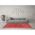 thumbnail image 3 of Ahgly Company Indoor Round Medallion Red Traditional Area Rugs, 3' Round, 3 of 4