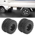 thumbnail image 2 of Khall RC Wheel for WPL,RC Rear Tires,2Pcs RC Rear Twin Tire Wheel Tyre 55mm Dia Fit for WPL D12 1/10 Remote Control Truck, 2 of 9