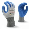 thumbnail image 1 of LINCONSON 3 Pack Level 5 Cut Resistant Safety Performance Series Construction Mechanics Latex Work Gloves (Medium, Grey), 1 of 3