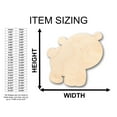thumbnail image 2 of Unfinished Wood Cute Baby Bear Shape - Craft - up to 46" DIY 46" / 1", 2 of 3