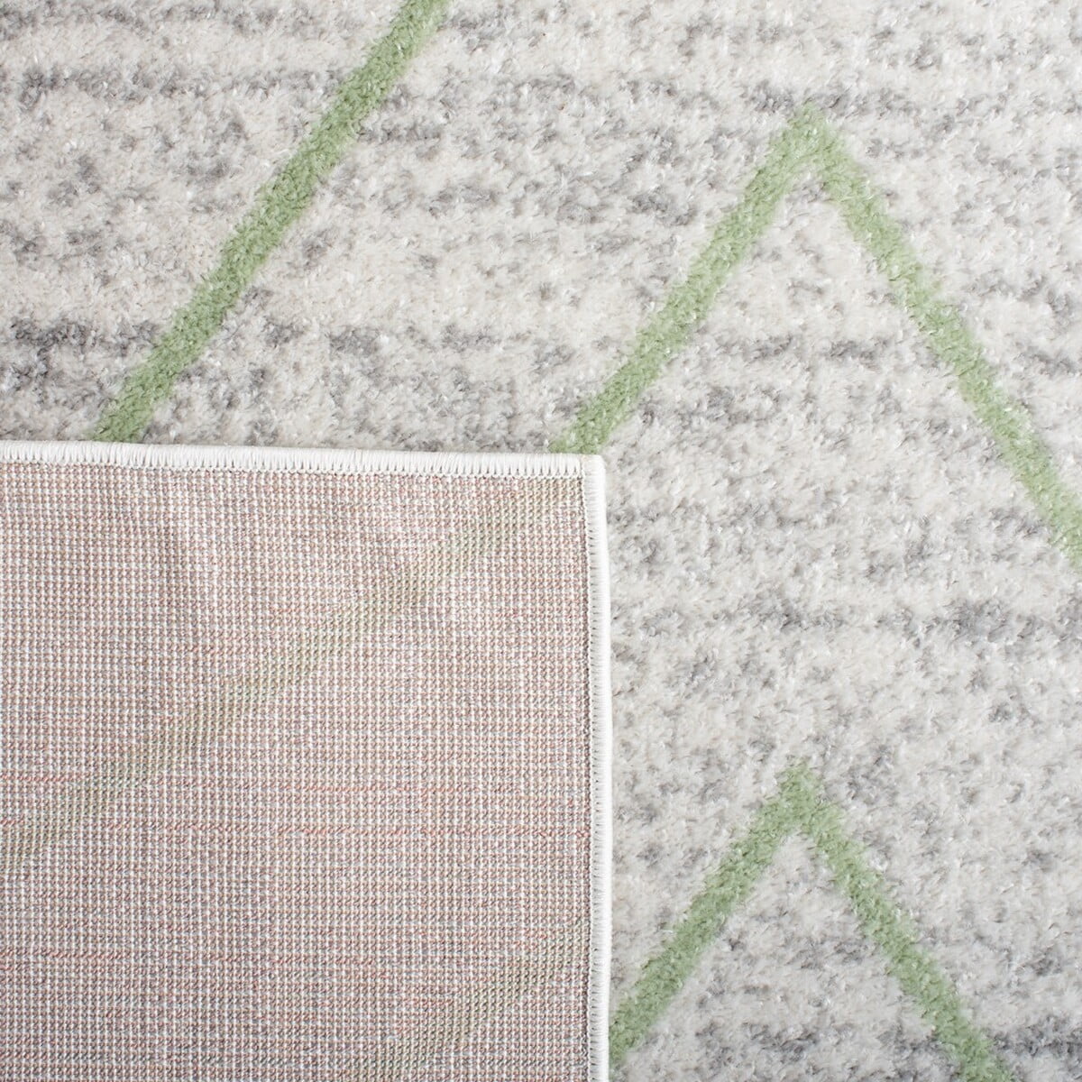 SAFAVIEH Adirondack Evonne Geometric Area Rug, Grey/Green, 5'1" x 7'6"