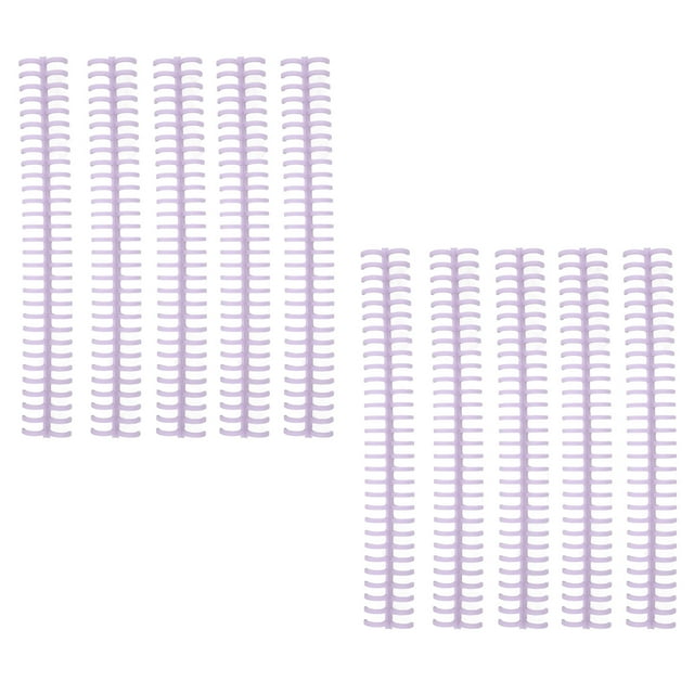 Plastic Binding Spines, Stable and Sturdy, Pack of 10, 13mm Inner Diameter, for Office, Student, Teacher Use, Stationery Accessories Binding Consumables, with Glossy Page Turning,