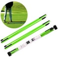 thumbnail image 5 of tredstone 2Pack Golf Alignment Rods Golf Swing Trainer Sticks Golf Training Equipment Green, 5 of 5
