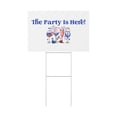 thumbnail image 3 of July 4th The Party Is Here Plastic Yard Sign, 3 of 6