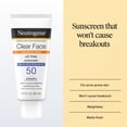 thumbnail image 2 of Neutrogena Clear Face Sunscreen Lotion SPF 50, 3 fl oz, 2 of 8
