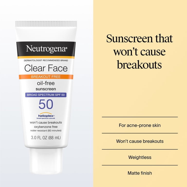 Clear Face Sunscreen Lotion SPF 50, 3 oz (3-Pack) photo 3
