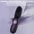 thumbnail image 4 of Cordless Hair Straightener Brush for Full Styling, Portable Straightening Brush, 3 Heat Settings with LED Display, USB Rechargeable Travel Hair Brush – Go Brush Pro 2026(Black), 4 of 8