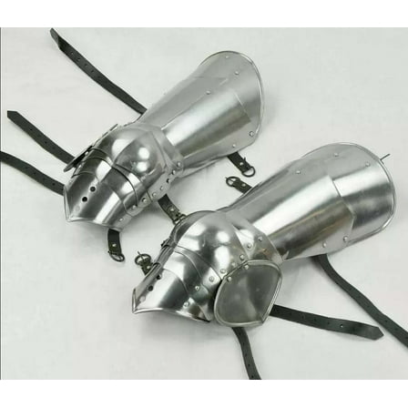 Gothic Knee Guard Armor Set Medieval Knight Crusader Spartan Halloween costume