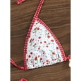 thumbnail image 2 of KuKeDi Women's Sexy Halter Bikini Set Triangle Top String Swimwear Two Piece Swimsuits Cheeky Bathing Suit, 2 of 7