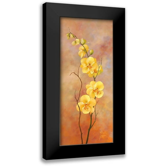 Fasani 8x14 Black Modern Framed Museum Art Print Titled - JAPANESE STYLE II