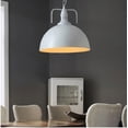 thumbnail image 3 of Retro Semicircular Metal Pendant Light for Kitchen Island, Industrial Dome Pendant Lighting for Dining Room, Vintage American Pendant Lamp, Rustic Farmhouse Pendant Light Fixture, 3 of 7