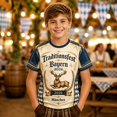 thumbnail image 2 of Boys Festival Graphic Tee for Kids Themed Print Top Young Casual Short Sleeve Shirt Everyday Wear Kids T-Shirts Summer Clothes, 2 of 5
