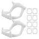 thumbnail image 3 of 10 piezas de colmillos de plástico para dentaduras postizas de cosplay, dientes aterradores para fiesta de Halloween (dientes falsos blancos), 3 of 6