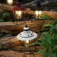 thumbnail image 3 of Portable Lantern Rechargeable Évider Métal Crochet Rotatif Interrupteur LED Tent Lights pour Camping, 3 of 7