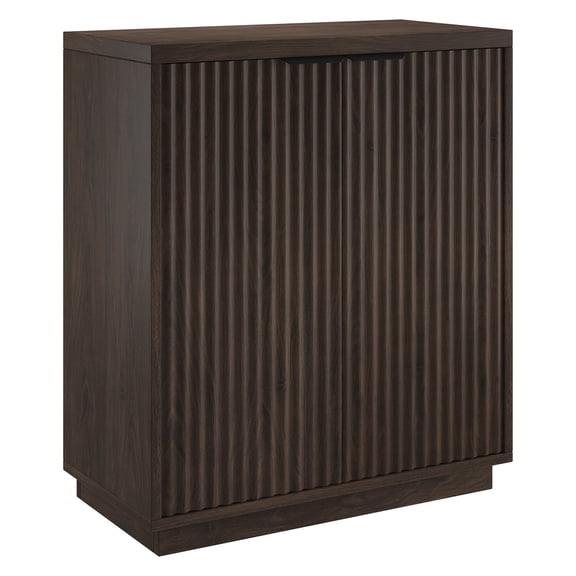 Evelyn&Zoe Modern/Contemporary 28" Wide Alder Brown Accent Cabinet