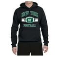 thumbnail image 2 of City of New York NYJ American Football Fantasy Fan | Mens Sports Hooded Sweatshirt Graphic Hoodie, Black, X-Large, 2 of 3
