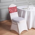 thumbnail image 4 of Balsa Circle 50 Burgundy 10" Big Payette Sequined Chair Sashes Catering, 4 of 8