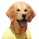 thumbnail image 1 of Máscara de perro labrador para Halloween, cosplay, fiesta temática de animales, 1 of 5