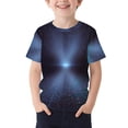 thumbnail image 2 of Spazoro Boys Graphic T-Shirts Tees, Round Neck Star Print Short Sleeve Casual Tops for Kids Multicolor Size 5-6, 2 of 5