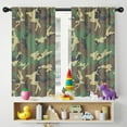 thumbnail image 5 of Blackout Kids Curtains,Green Brown Camo Classic Pattern Childrens Insulated Curtains Set Of 2,Bedroom Essentials,Toddler Room Decor 42"x54", 5 of 5