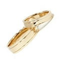 thumbnail image 2 of Pompeii3 Double Inlay Wedding Band Set 14K Yellow Gold Men and Women, 2 of 5