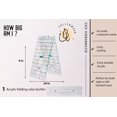 thumbnail image 4 of Folding Ruler, Not Overpriced: 24â€ x 6â€ inches. Clear and Accurate HD Design. for QuiltÂ´s Sewing Template Rotary Cutter. by Vallenwood and Andrea Miani., 4 of 4