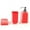 Red, variant on Nameeks Ra500 Gedy Bathroom Accessories Set - Black