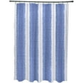 thumbnail image 1 of Simply Daisy 70" W x 73" H Sea Lines Stripe Print Polyester Shower Curtain, Blue, 1 of 3
