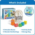 thumbnail image 2 of Bloques de construcción de madera hand2mind Numberblocks 1-5 niños pequeños, 2 of 7