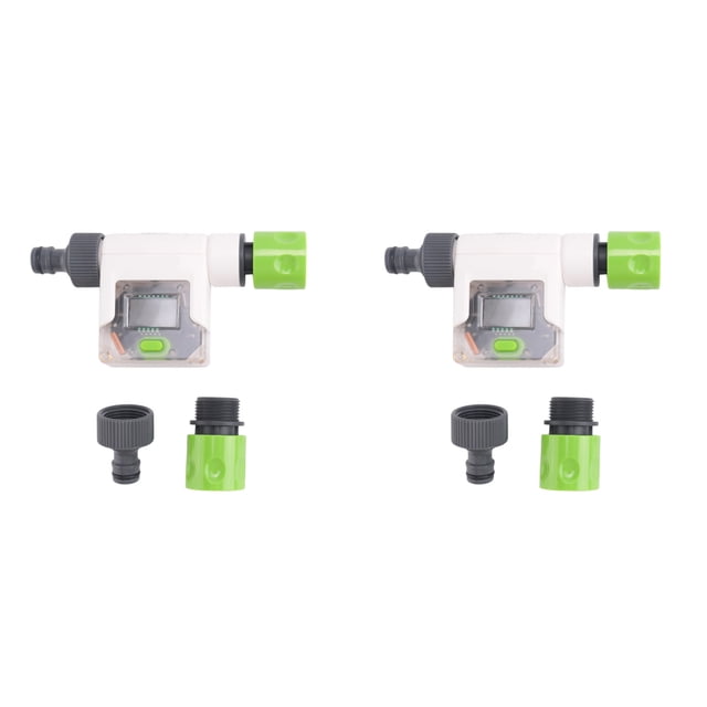 2X Medidor de Flujo de Agua WiFi para Manguera de Jardín Medidor de Agua Inteligente con 4 Modos de Flujo Seguimiento del Flujo en Tiempo Real Lectura Fácil