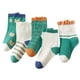 thumbnail image 1 of 5 pares de calcetines para niños de algodón suave con bonito patrón de oso, transpirables, cómodos, acolchados, calcetines para niños y niñas S, adecuados para 1 a 3 años, 1 of 5