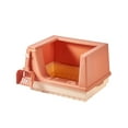 thumbnail image 3 of Caja de arena para gatos, bandeja de arena semicerrada con pala para conejo pequeño, conejillo de Naranja S Yuyangstore  Bandeja de arena para gatos, 3 of 8