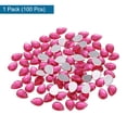 thumbnail image 3 of Uxcell 100Pcs Gemas Acrílicas de Gota de Lágrima de Fondo Plano 10x14mm Rhinestones Rosa, 3 of 4