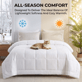thumbnail image 2 of Comforter King Size, Down Alternative Cooling Comforter, Lightweight Duvet Insert, Bedding Blanket for All Seasons, with Corner Tabs, 104" x 90", 2 of 9