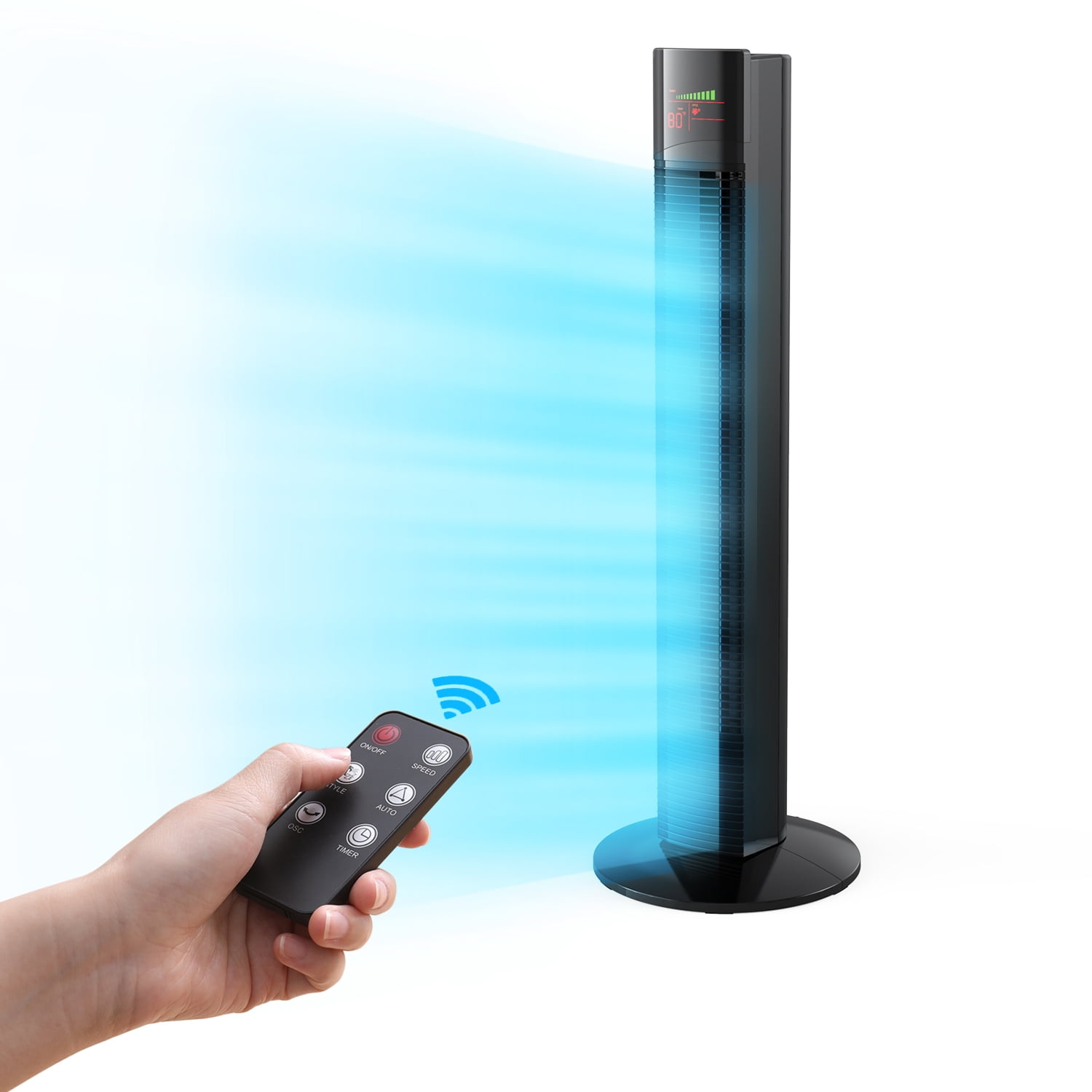 Taotronics Tower Fan 36" Oscillating 3Speed Floor Fan Bladeless Tower