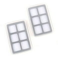 thumbnail image 1 of Yimiti 2Pcs Transparent Waterproof Fly Fishing Boxes Slim Plastic Fly Box Various Prom,6 Squares, 1 of 8
