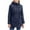 Navy, variant on IROINNID Women's Winter Warm Mid-Length Jacket Solid Color Parka Long Sleeve Outwear, Black