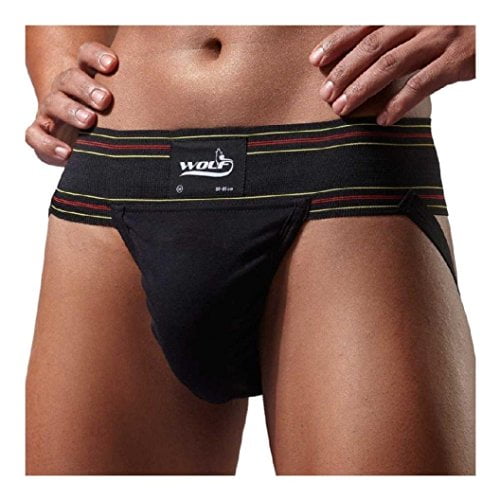 Omtex Gym Jockstrap Cotton Supporter with Cup Pocket for Mens Pack of 2