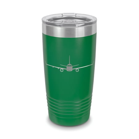 

E175 E-Jet Tumbler 20 oz - Laser Engraved w/ Clear Lid - Polar Camel - Stainless Steel - Vacuum Insulated - Double Walled - Travel Mug - e-175 airliner